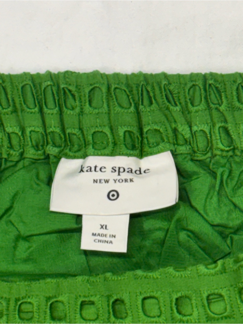 kate spade Bright Green Eyelet Midi Skirt - Picture 4 of 4